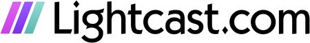 Lehrlingsportal.at Das Logo von Lightcast.com besteht aus drei diagonalen Balken in Lila, Blau und Türkis neben dem Firmennamen in schwarzer Schrift auf weißem Hintergrund.