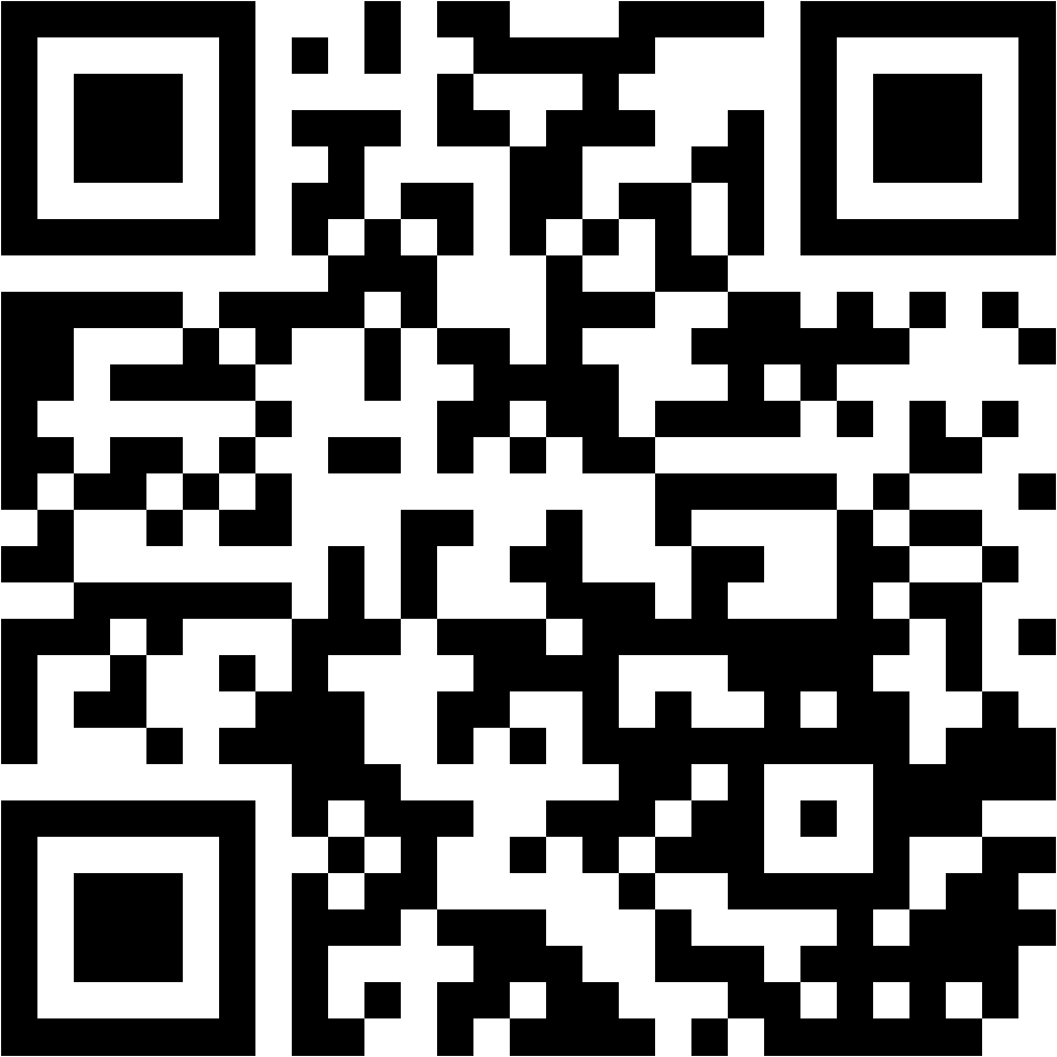 Lehrlingsportal.at Schwarzer und weißer QR-Code mit verschlüsselten digitalen Informationen, der auf einem einfachen weißen Hintergrund angezeigt wird.