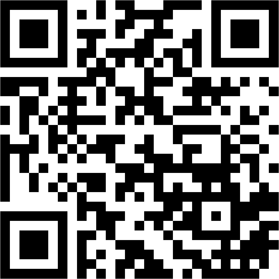 Lehrlingsportal.at Ein schwarz-weißer QR-Code auf einfarbigem Hintergrund.
