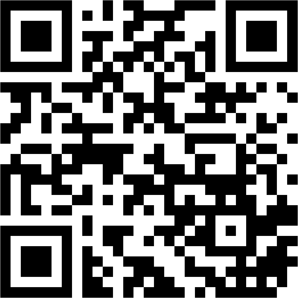 Lehrlingsportal.at Ein schwarzer und weißer QR-Code auf weißem Hintergrund.