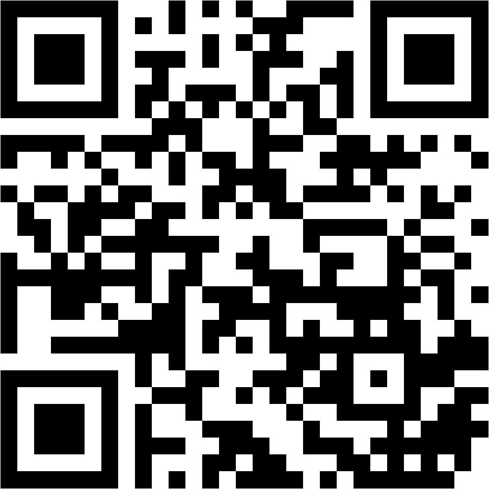 Lehrlingsportal.at Ein schwarz-weißer QR-Code auf weißem Hintergrund.