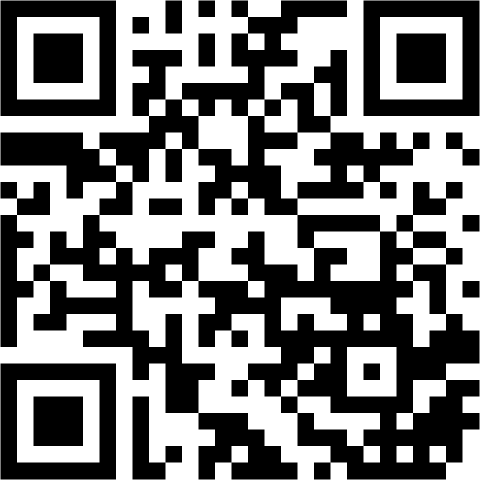 Lehrlingsportal.at Ein schwarz-weißer QR-Code auf weißem Hintergrund.