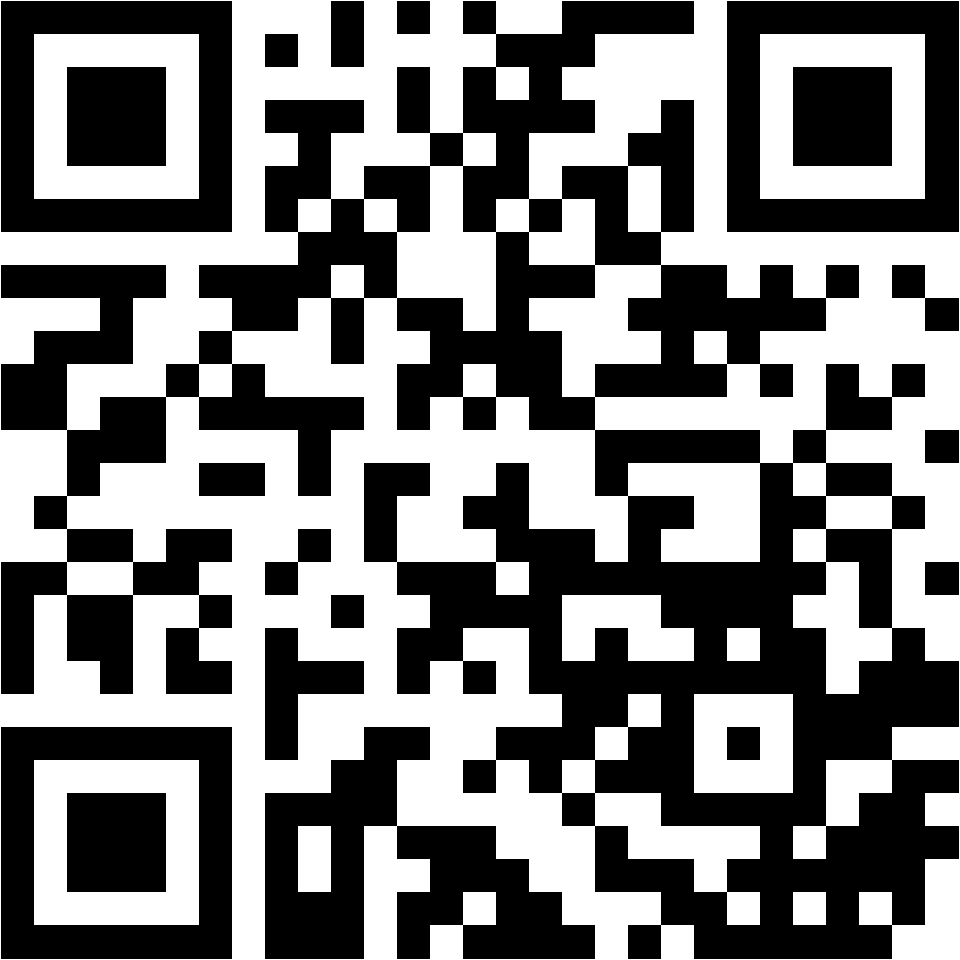 Lehrlingsportal.at Ein schwarz-weißer QR-Code, bestehend aus quadratischen Mustern auf weißem Hintergrund.