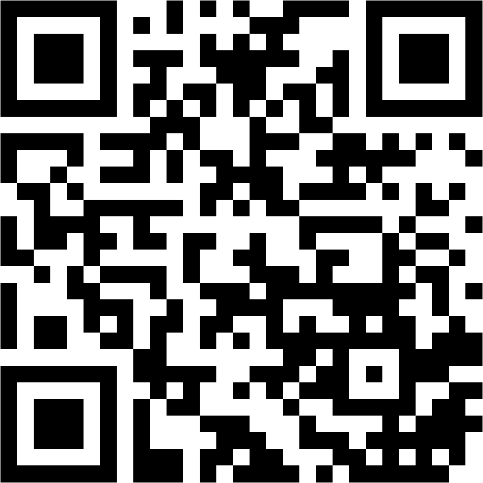 Lehrlingsportal.at Ein schwarz-weißer QR-Code auf einem weißen Hintergrund.