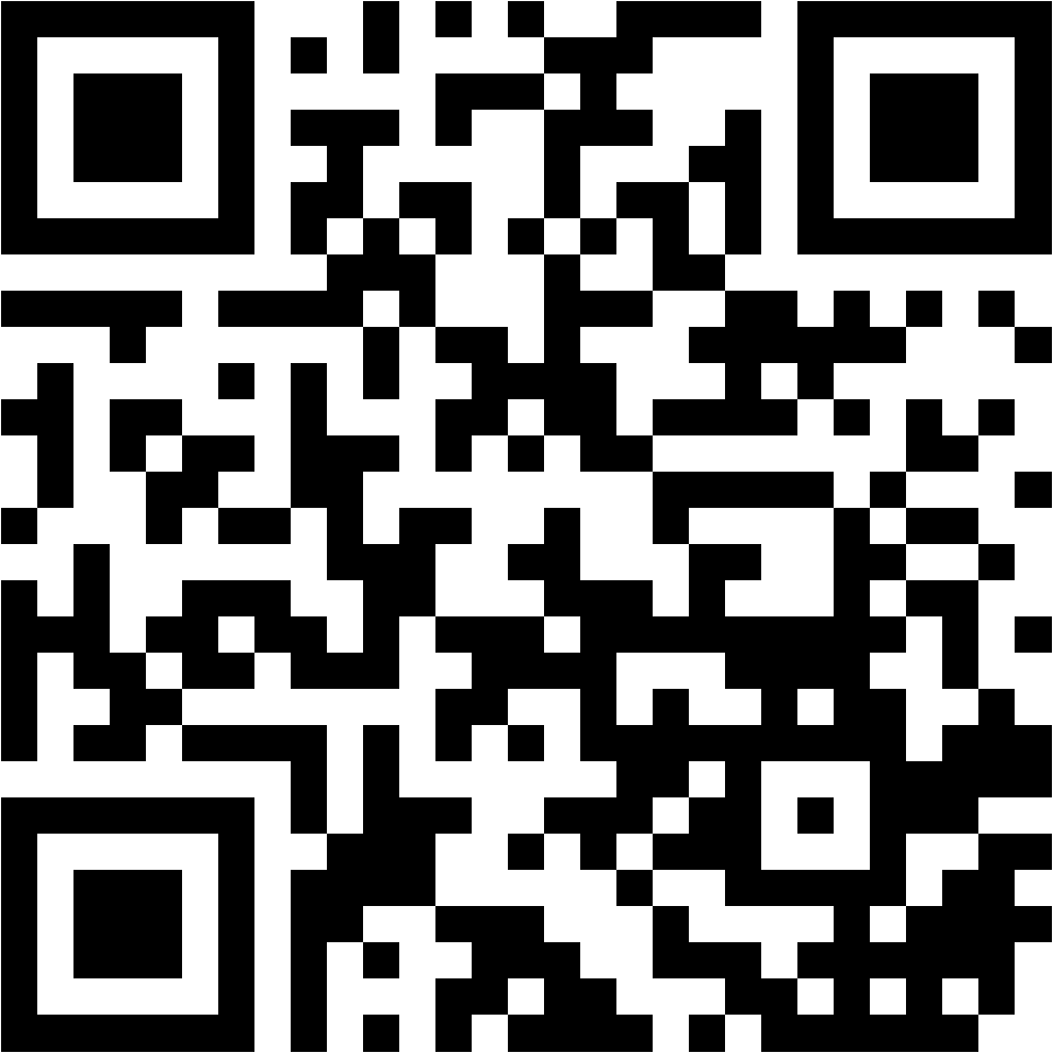 Lehrlingsportal.at Ein schwarzer und weißer QR-Code mit einem quadratischen Muster auf weißem Hintergrund.