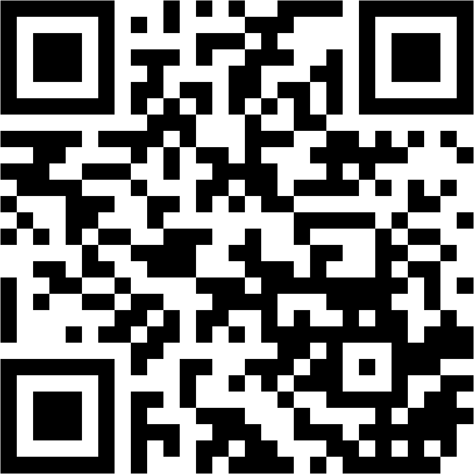 Lehrlingsportal.at Ein schwarz-weißer QR-Code auf weißem Hintergrund.
