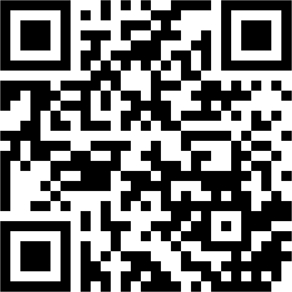 Lehrlingsportal.at Ein schwarzer und weißer QR-Code, der aus quadratischen Mustern auf weißem Hintergrund besteht.