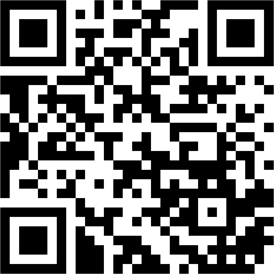 Lehrlingsportal.at Schwarzer und weißer QR-Code auf weißem Hintergrund.