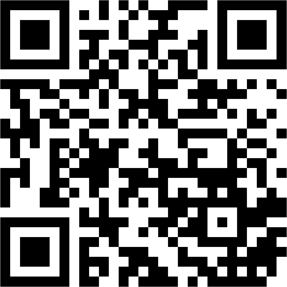 Lehrlingsportal.at Ein schwarzer und weißer QR-Code auf weißem Hintergrund.