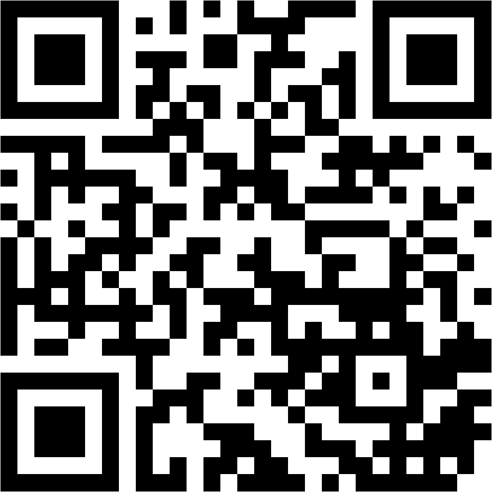 Lehrlingsportal.at Ein schwarzer und weißer QR-Code auf weißem Hintergrund.