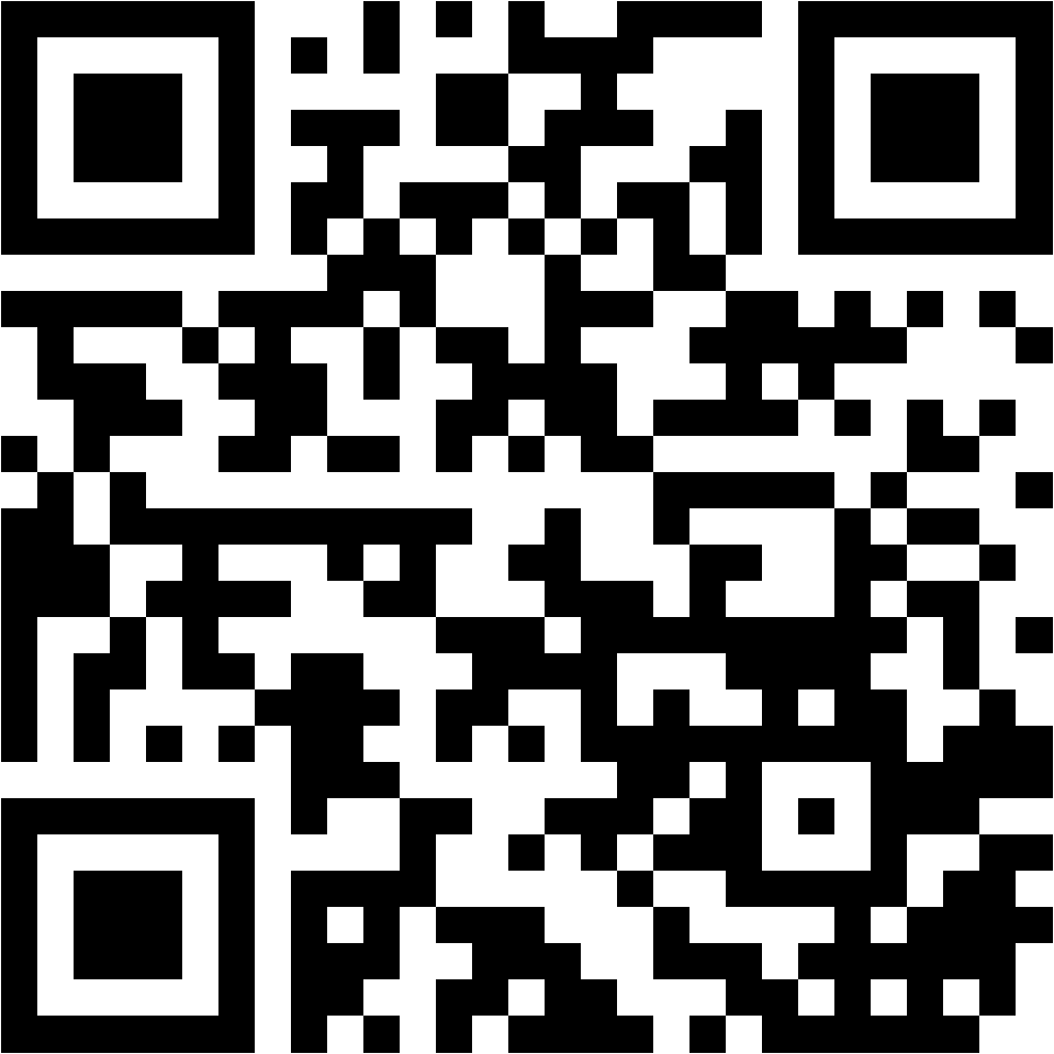 Lehrlingsportal.at Schwarzer und weißer QR-Code auf einfarbigem Hintergrund.