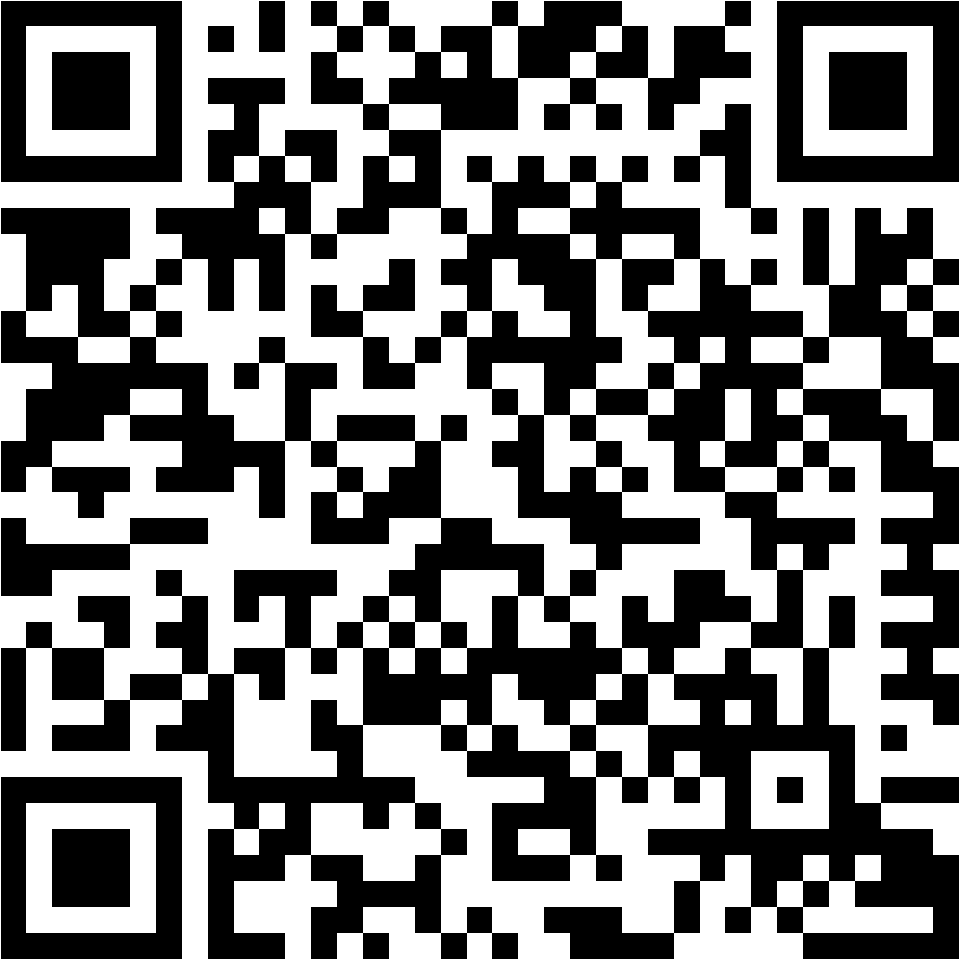 Lehrlingsportal.at Schwarzer und weißer QR-Code auf weißem Hintergrund.