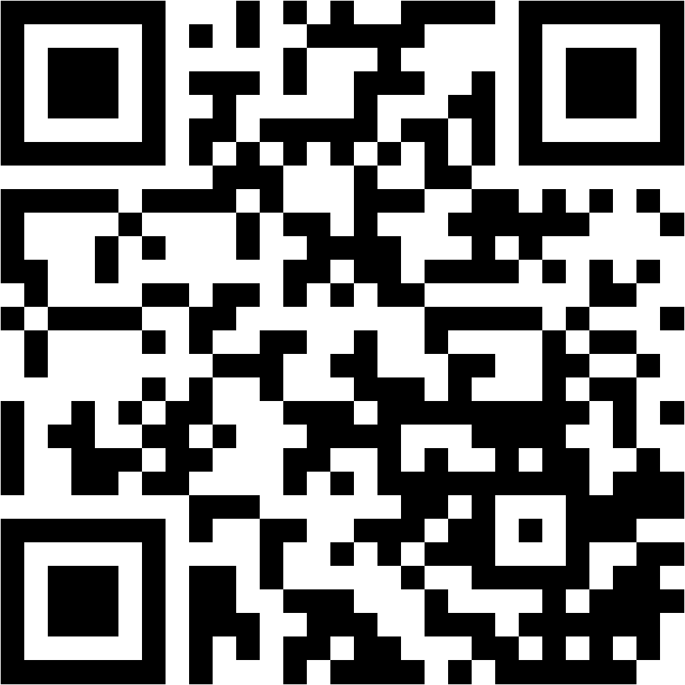 Lehrlingsportal.at Ein schwarz-weißer QR-Code auf weißem Hintergrund.