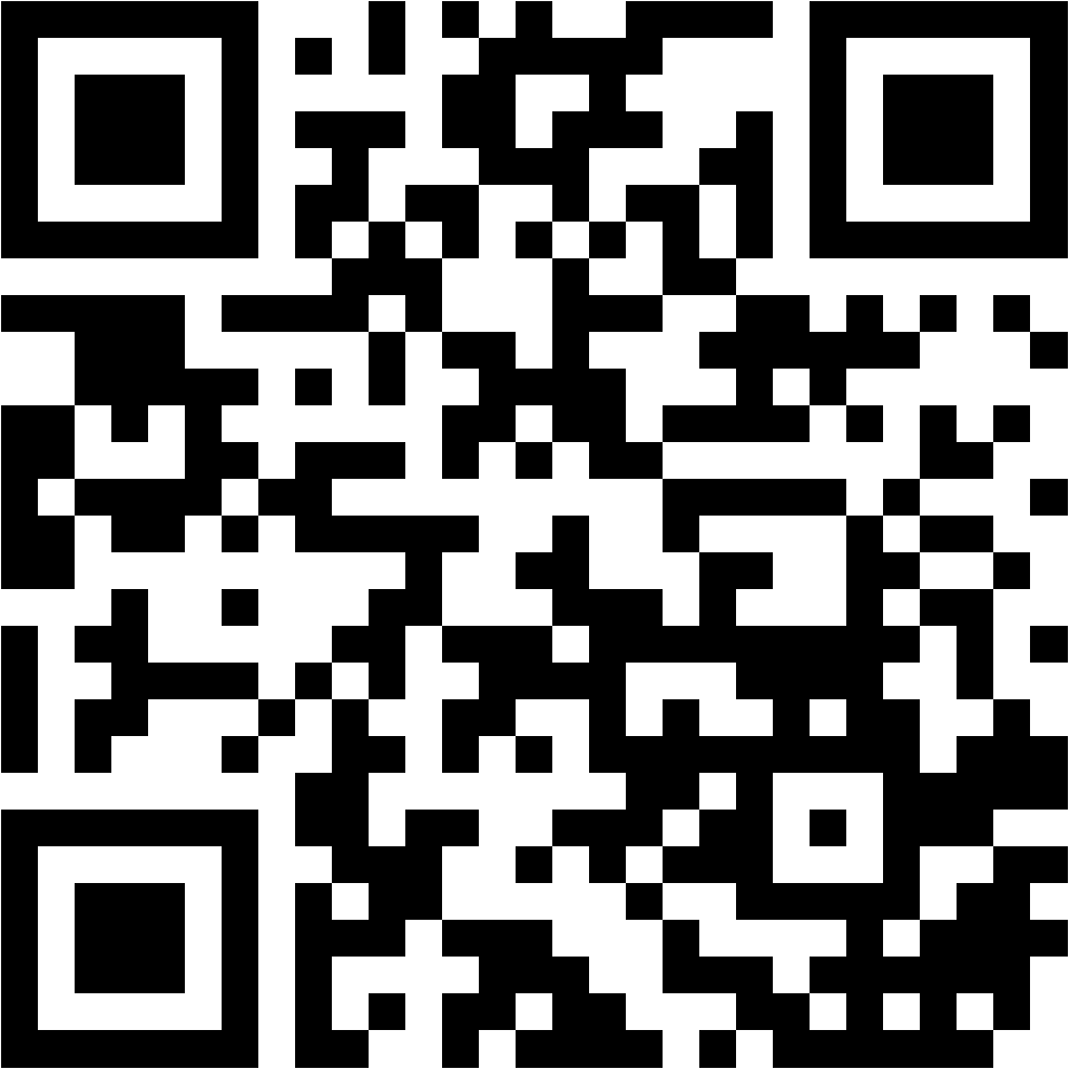 Lehrlingsportal.at Ein schwarzer und weißer QR-Code auf weißem Hintergrund.