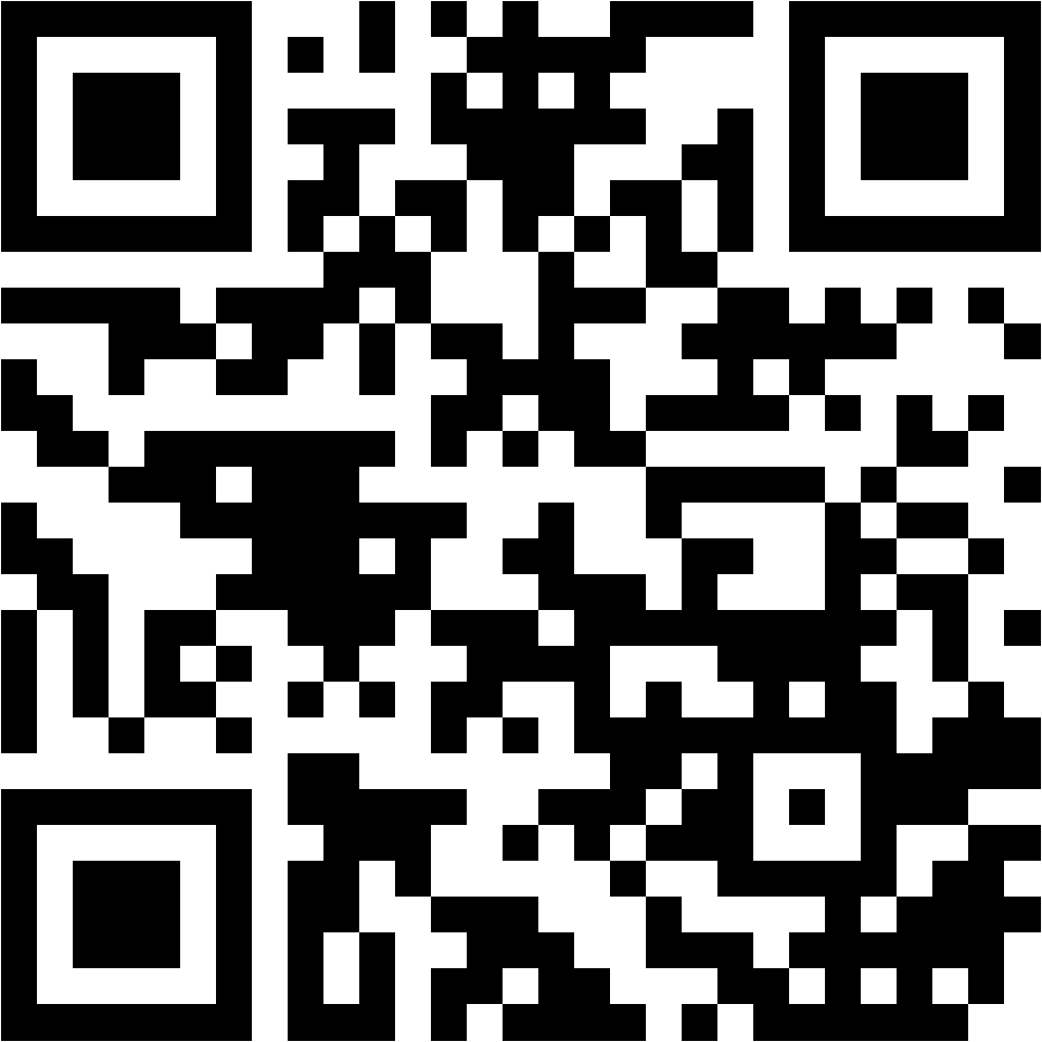 Lehrlingsportal.at Ein schwarz-weißer QR-Code mit quadratischen Mustern in den Ecken, der auf einem schlichten weißen Hintergrund angezeigt wird.