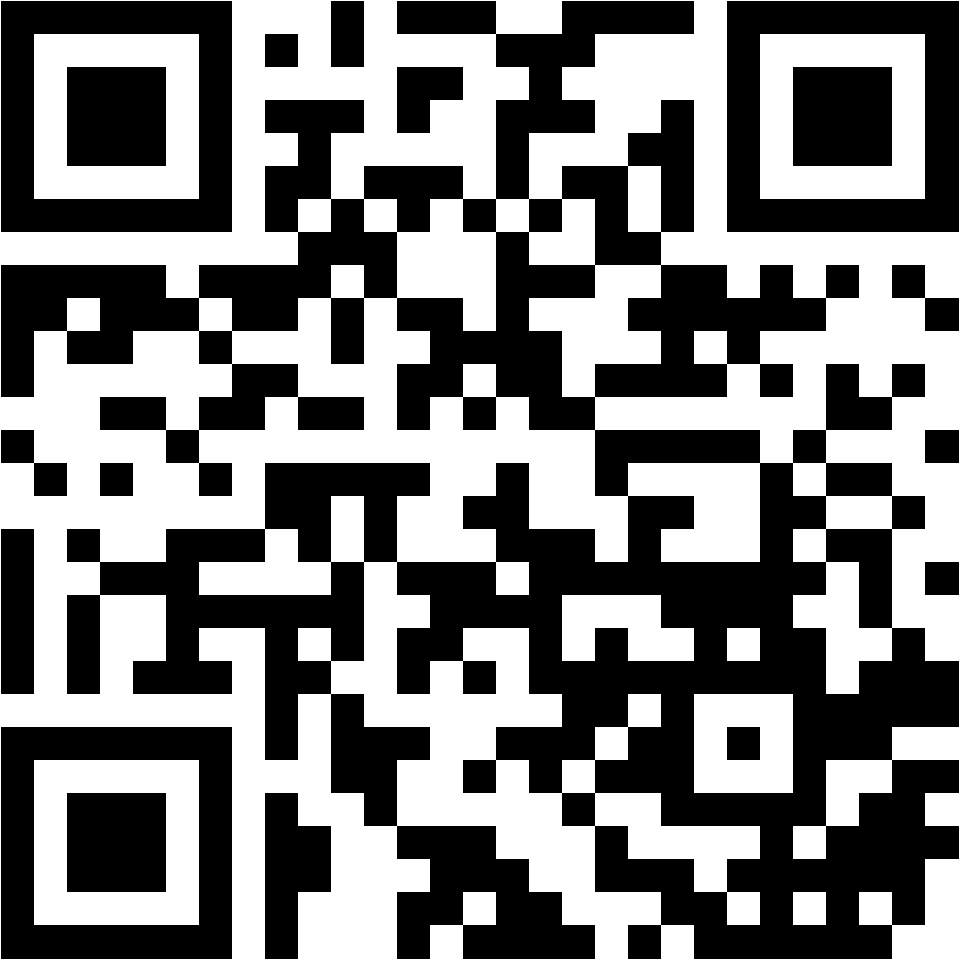 Lehrlingsportal.at Ein schwarzer und weißer QR-Code auf weißem Hintergrund.
