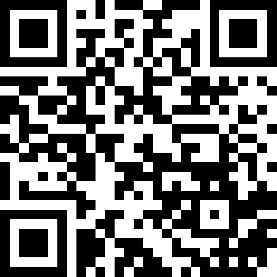 Lehrlingsportal.at Ein schwarzer und weißer QR-Code mit einem quadratischen Muster auf weißem Hintergrund.