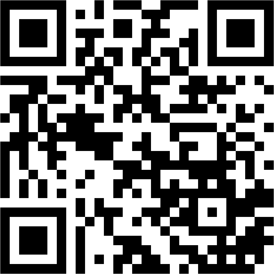 Lehrlingsportal.at Schwarz-weißer QR-Code auf weißem Hintergrund, der verschlüsselte digitale Informationen zum Scannen mit einem mobilen Gerät enthält.
