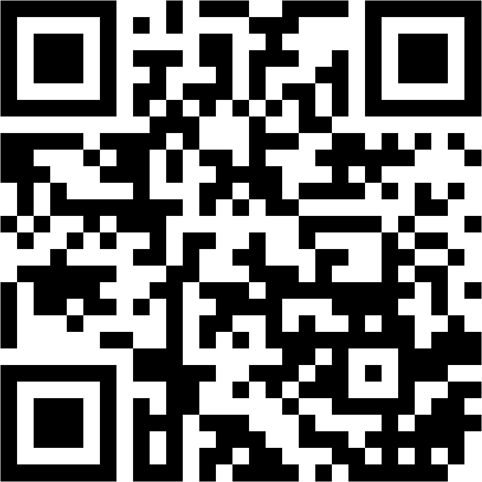 Lehrlingsportal.at Ein schwarz-weißer QR-Code, bestehend aus quadratischen Mustern auf weißem Hintergrund.