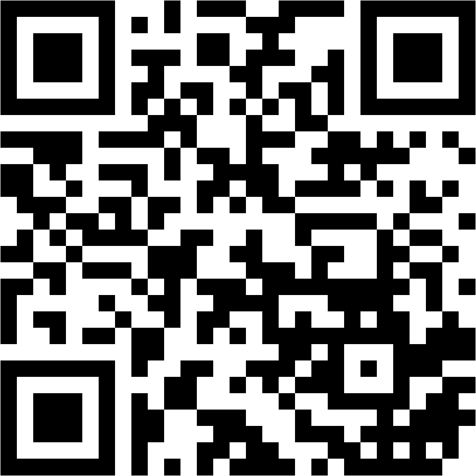 Lehrlingsportal.at Ein schwarz-weißer QR-Code auf weißem Hintergrund.