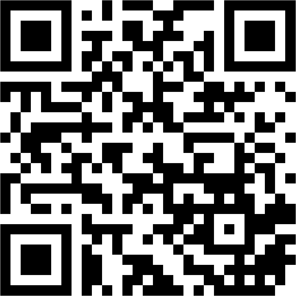 Lehrlingsportal.at Ein schwarzer und weißer QR-Code auf weißem Hintergrund.