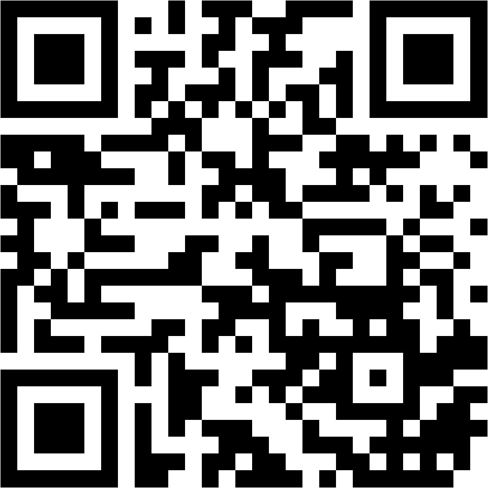 Lehrlingsportal.at Schwarzer und weißer QR-Code auf weißem Hintergrund.