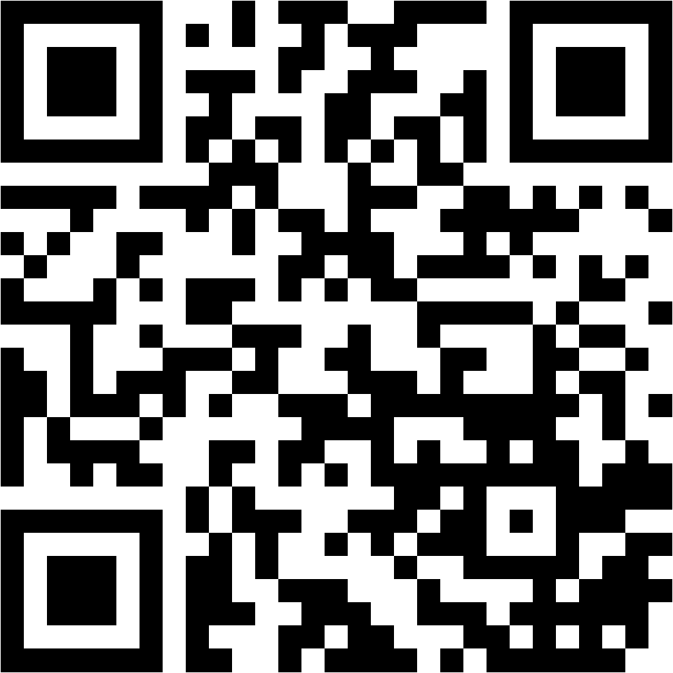 Lehrlingsportal.at Ein schwarz-weißer QR-Code auf weißem Hintergrund.