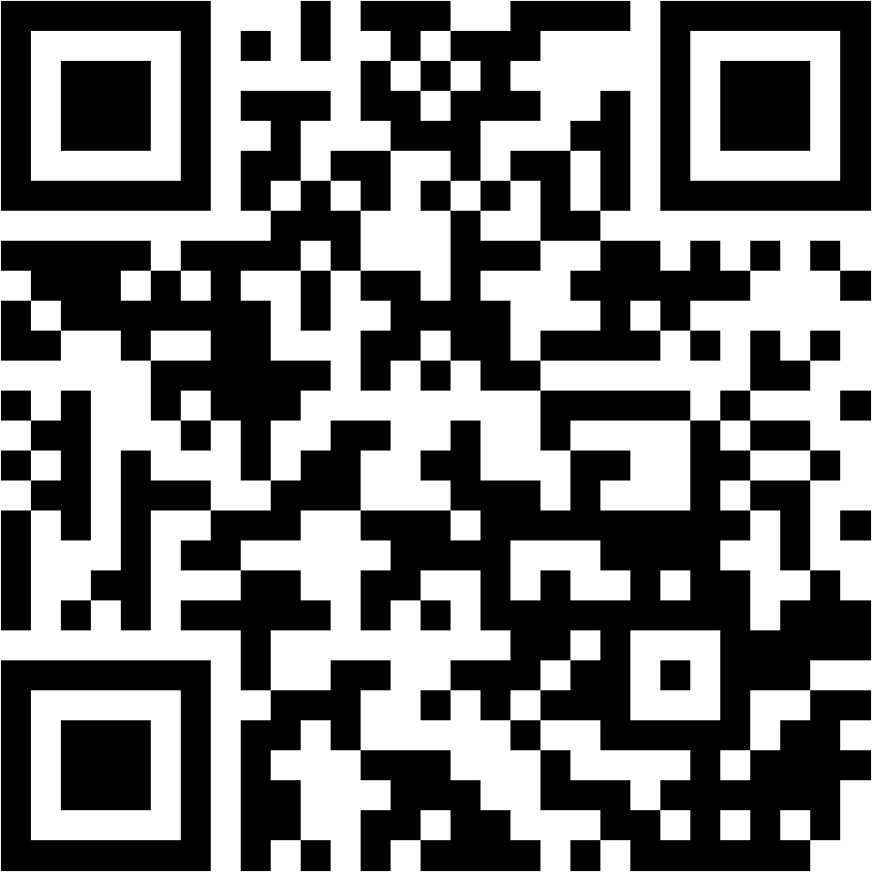 Lehrlingsportal.at Schwarzer und weißer QR-Code mit einem quadratischen Muster auf einem einfarbig weißen Hintergrund.