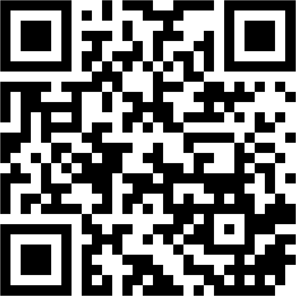 Lehrlingsportal.at Ein schwarz-weißer QR-Code auf weißem Hintergrund.
