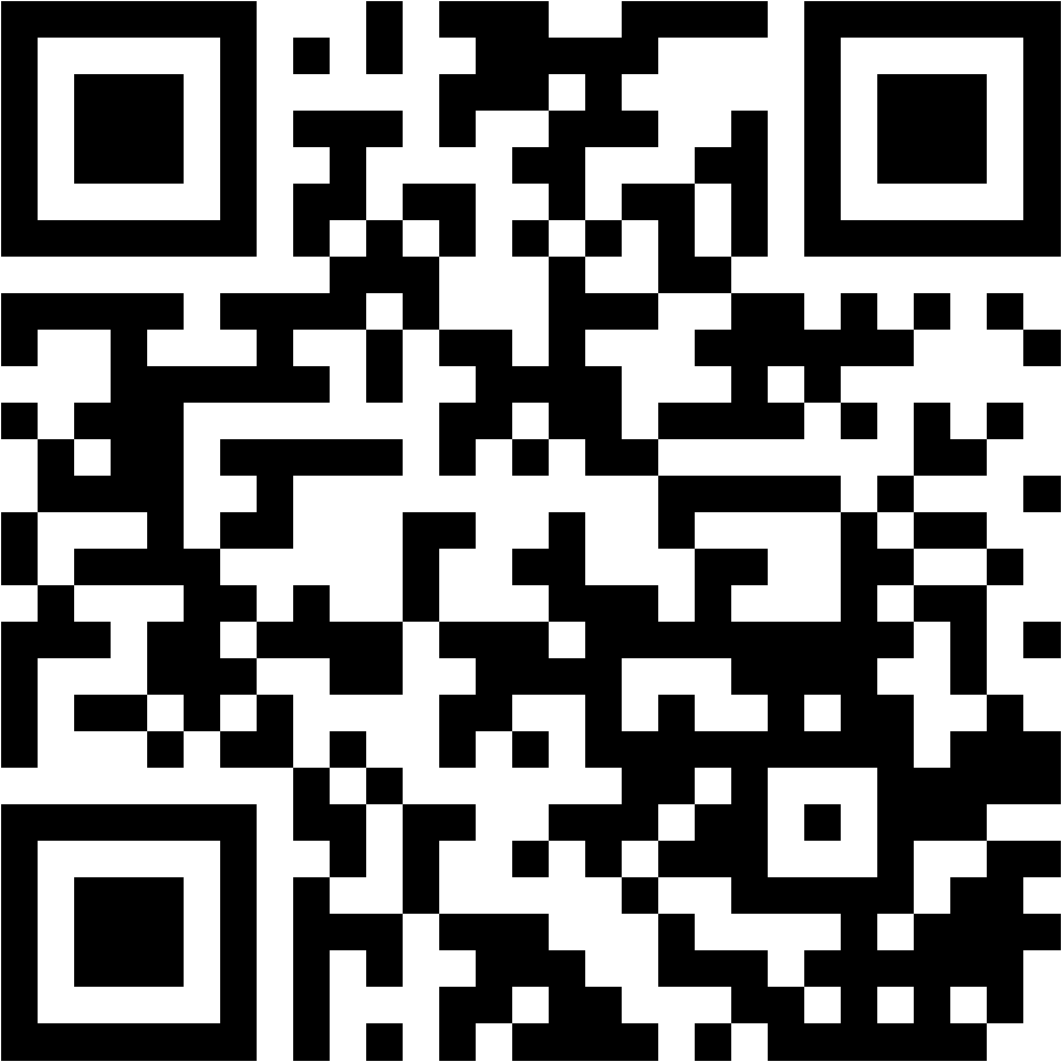 Lehrlingsportal.at Ein schwarzer und weißer QR-Code auf weißem Hintergrund.