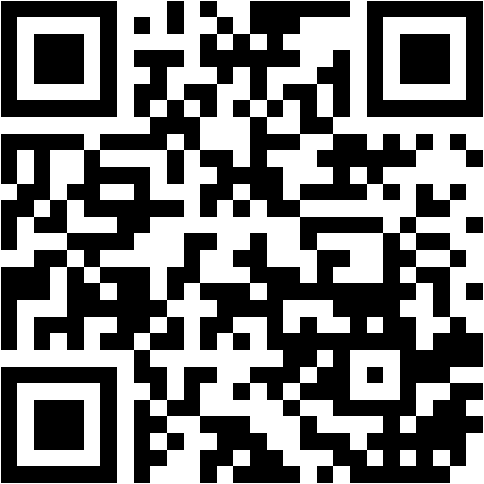 Lehrlingsportal.at Ein schwarzer und weißer QR-Code mit einem quadratischen Muster auf weißem Hintergrund.