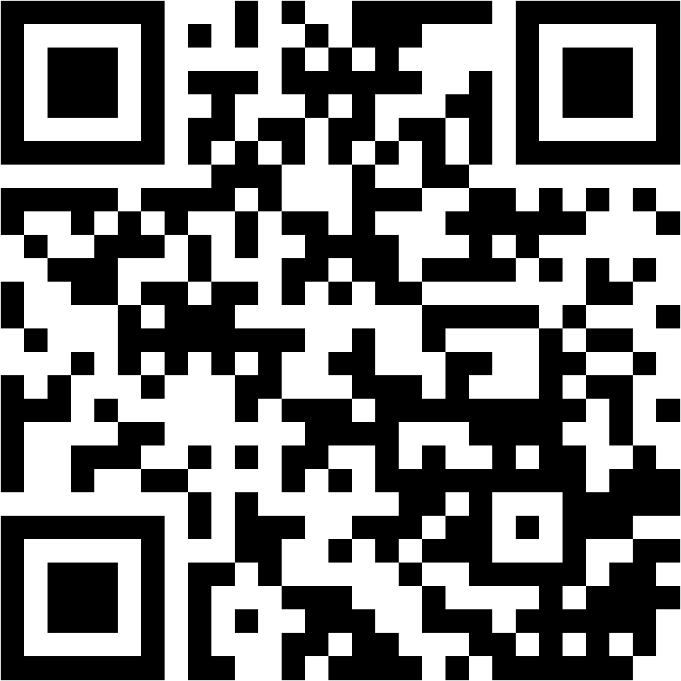 Lehrlingsportal.at Ein schwarzer und weißer QR-Code auf weißem Hintergrund.