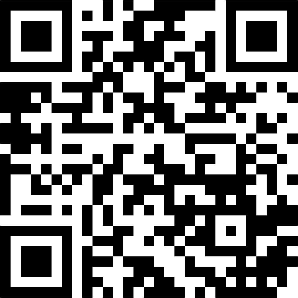Lehrlingsportal.at Ein schwarzer und weißer QR-Code mit einem quadratischen Muster auf weißem Hintergrund.