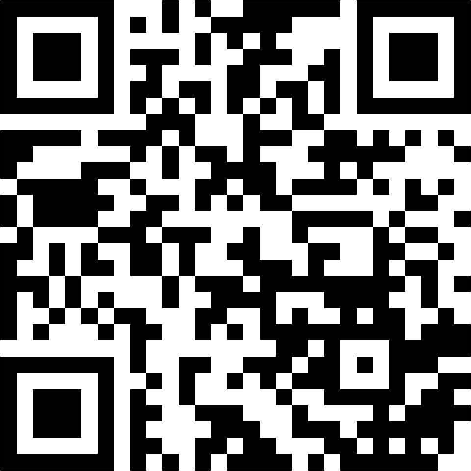 Lehrlingsportal.at Ein schwarz-weißer QR-Code auf weißem Hintergrund.