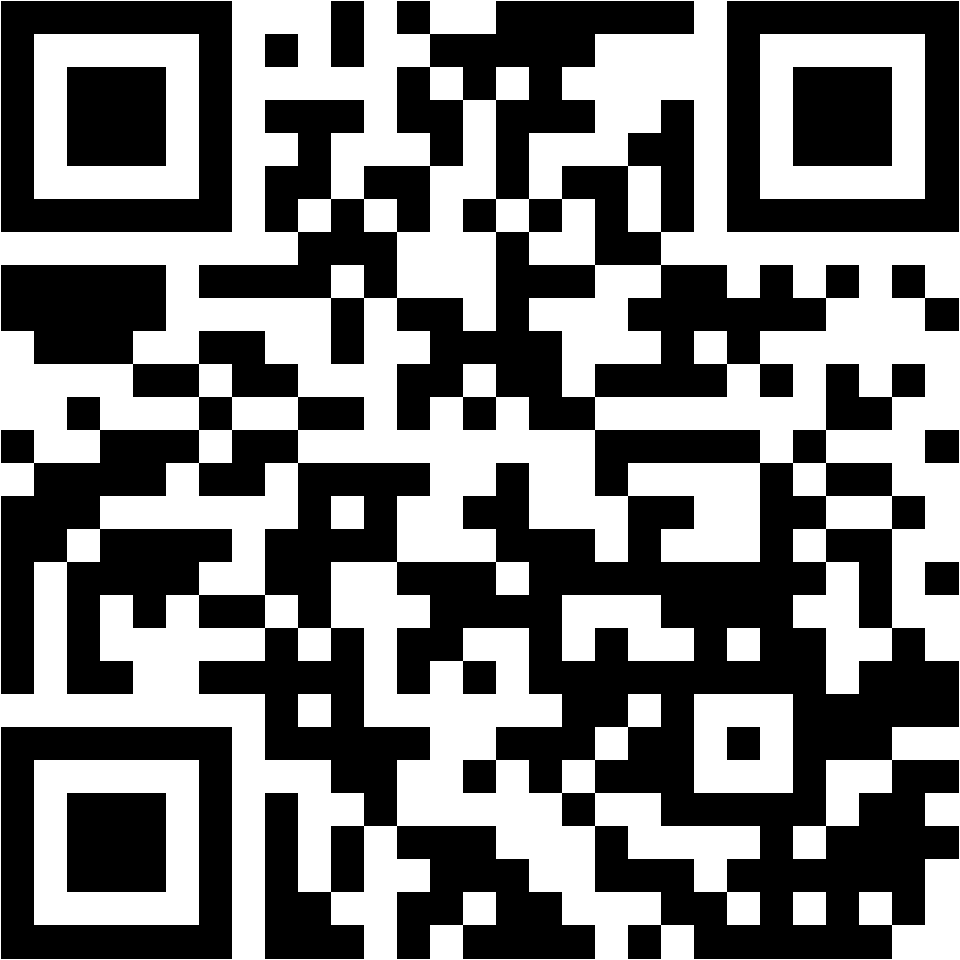 Lehrlingsportal.at Ein schwarz-weißer QR-Code, bestehend aus quadratischen Mustern auf weißem Hintergrund.