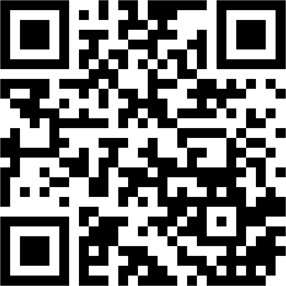 Lehrlingsportal.at Ein schwarzer und weißer QR-Code auf weißem Hintergrund.