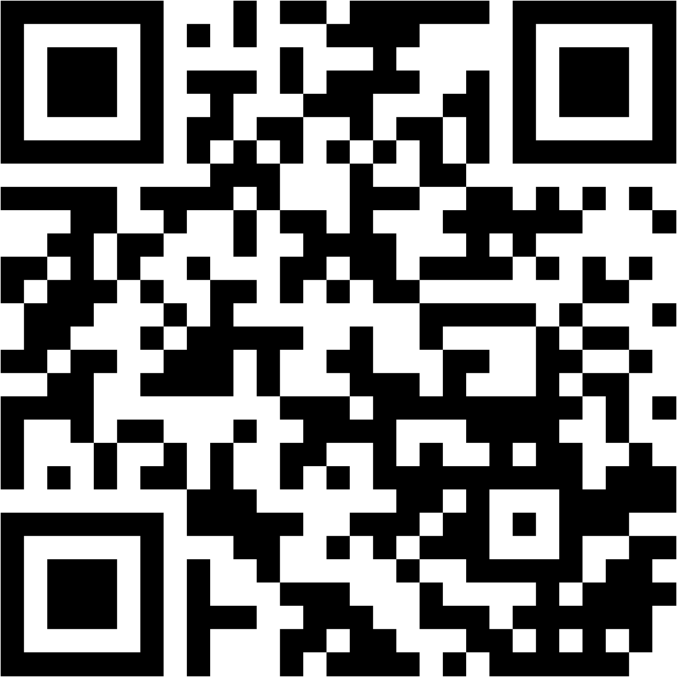 Lehrlingsportal.at Ein schwarz-weißer QR-Code auf weißem Hintergrund.