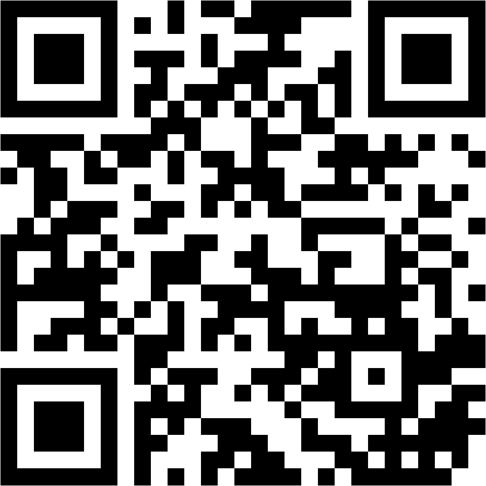 Lehrlingsportal.at Ein schwarz-weißer QR-Code auf weißem Hintergrund.