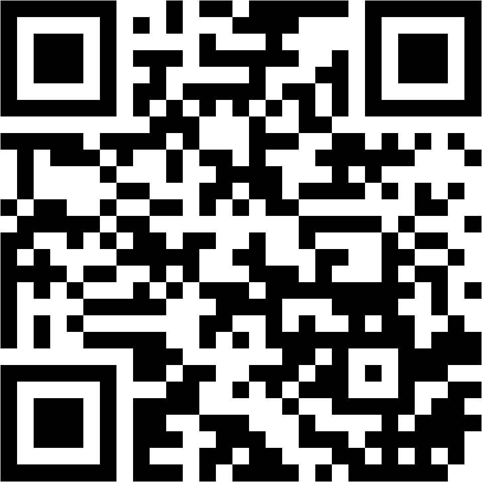 Lehrlingsportal.at Schwarzer und weißer QR-Code, der aus quadratischen Mustern besteht und mit einem digitalen Gerät gescannt werden kann, um auf verschlüsselte Informationen oder einen Website-Link zuzugreifen.