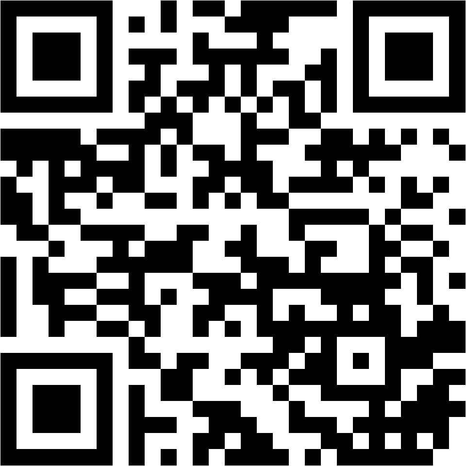 Lehrlingsportal.at Ein schwarz-weißer QR-Code auf weißem Hintergrund.