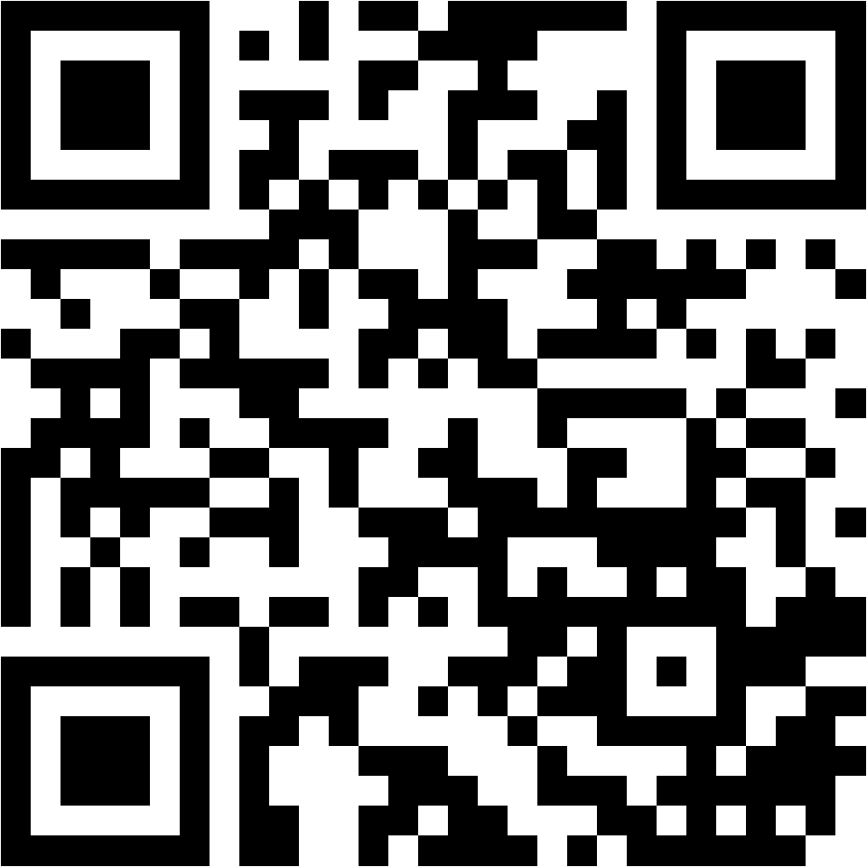 Lehrlingsportal.at Ein schwarz-weißer QR-Code auf weißem Hintergrund.