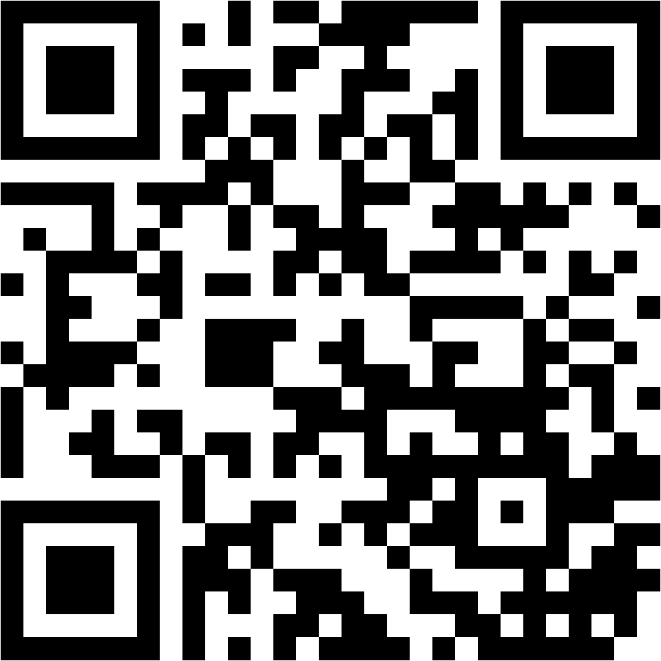 Lehrlingsportal.at Schwarzer und weißer QR-Code, bestehend aus quadratischen Modulen auf weißem Hintergrund.