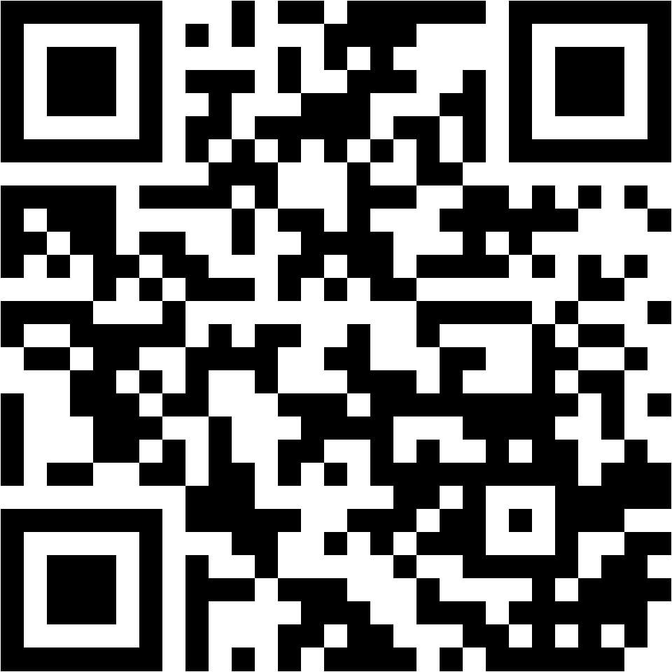 Lehrlingsportal.at Ein schwarzer und weißer QR-Code mit einem quadratischen Muster auf weißem Hintergrund.