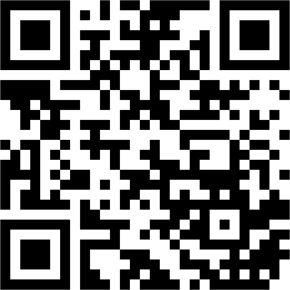 Lehrlingsportal.at Ein schwarz-weißer QR-Code auf weißem Hintergrund.