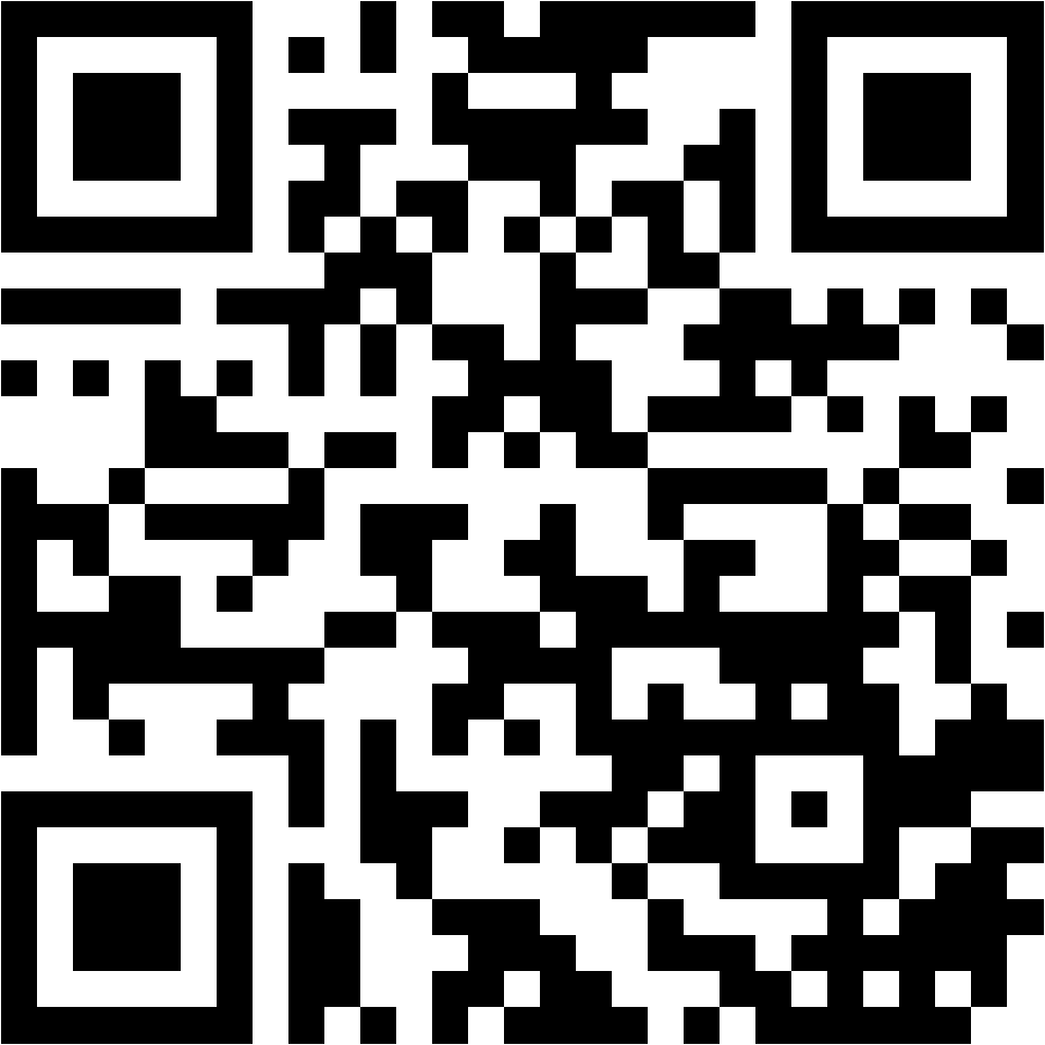 Lehrlingsportal.at Ein schwarzer und weißer QR-Code auf weißem Hintergrund.