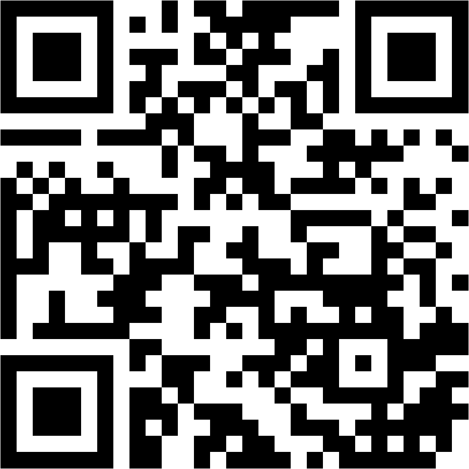 Lehrlingsportal.at Ein schwarz-weißer QR-Code auf weißem Hintergrund.
