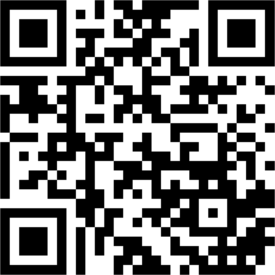 Lehrlingsportal.at Ein schwarz-weißer QR-Code auf weißem Hintergrund.