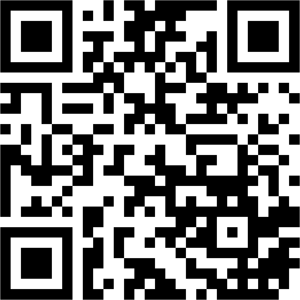 Lehrlingsportal.at Ein schwarz-weißer QR-Code, der aus quadratischen und rechteckigen Pixelmustern auf weißem Hintergrund besteht.