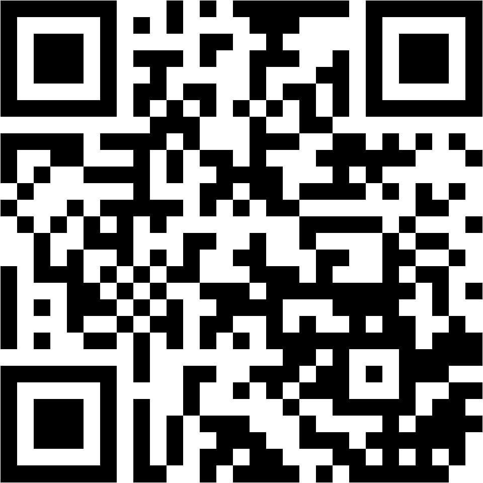 Lehrlingsportal.at Schwarzer und weißer QR-Code auf weißem Hintergrund.