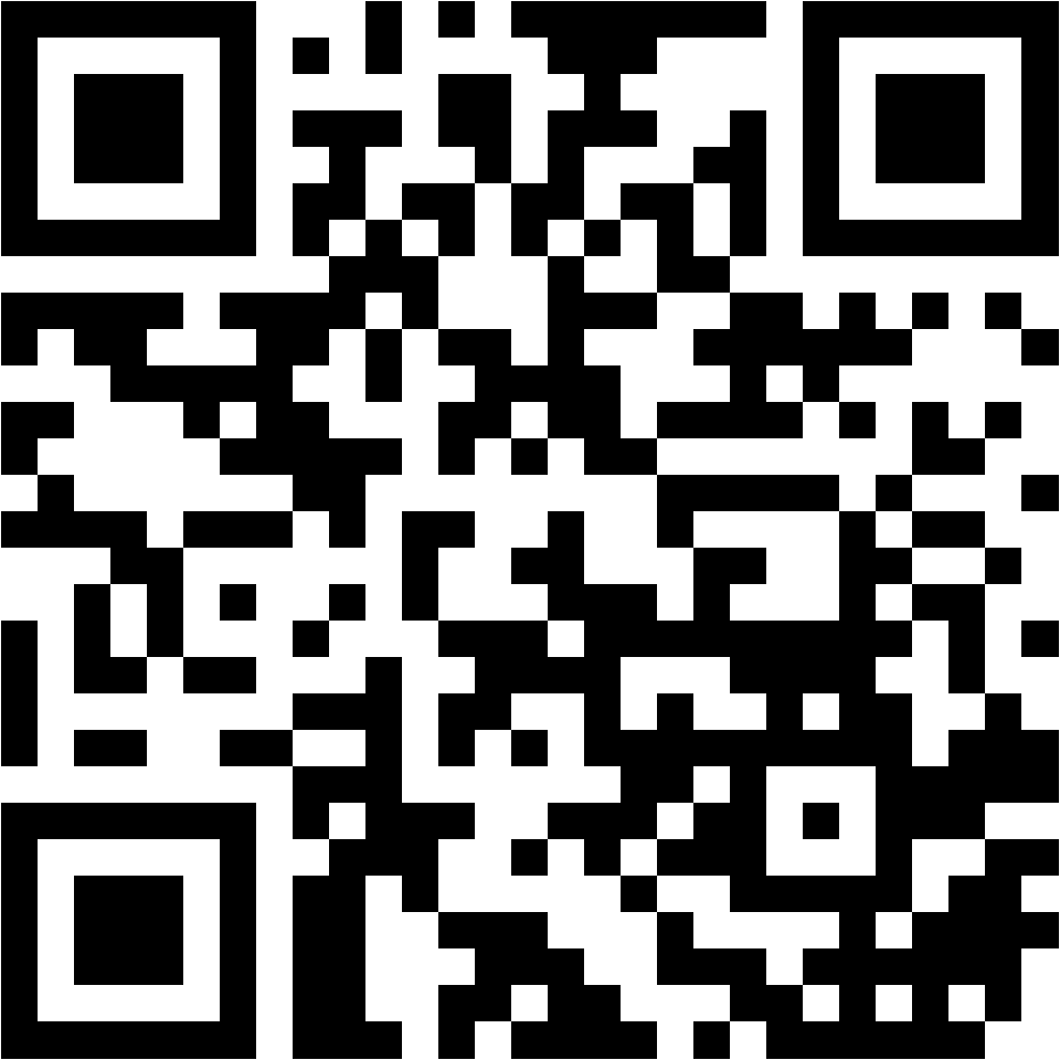 Lehrlingsportal.at Ein schwarz-weißer QR-Code auf weißem Hintergrund.